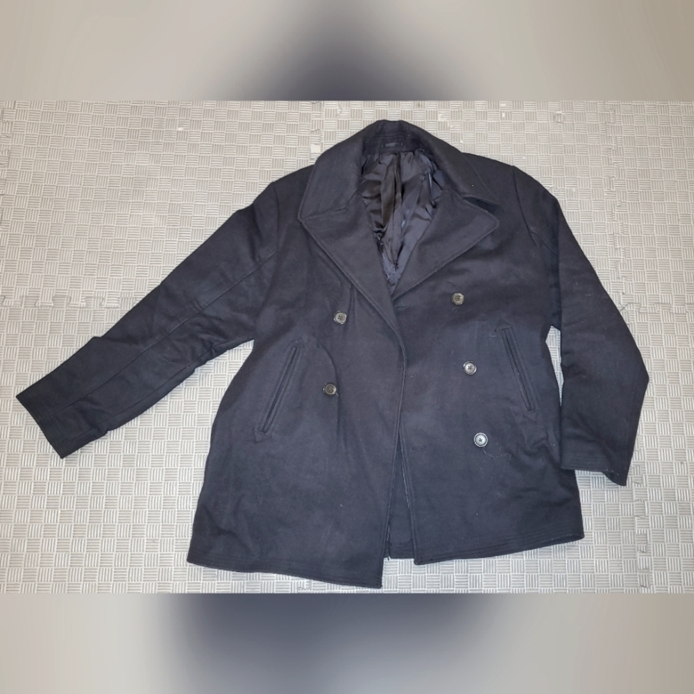 Abercombie & Fitch Black Large Peacoat.